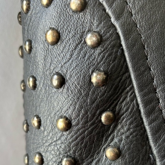 Leather King Black Studded Jacket XL w/ Thinsulate Liner - Picture 3 of 12